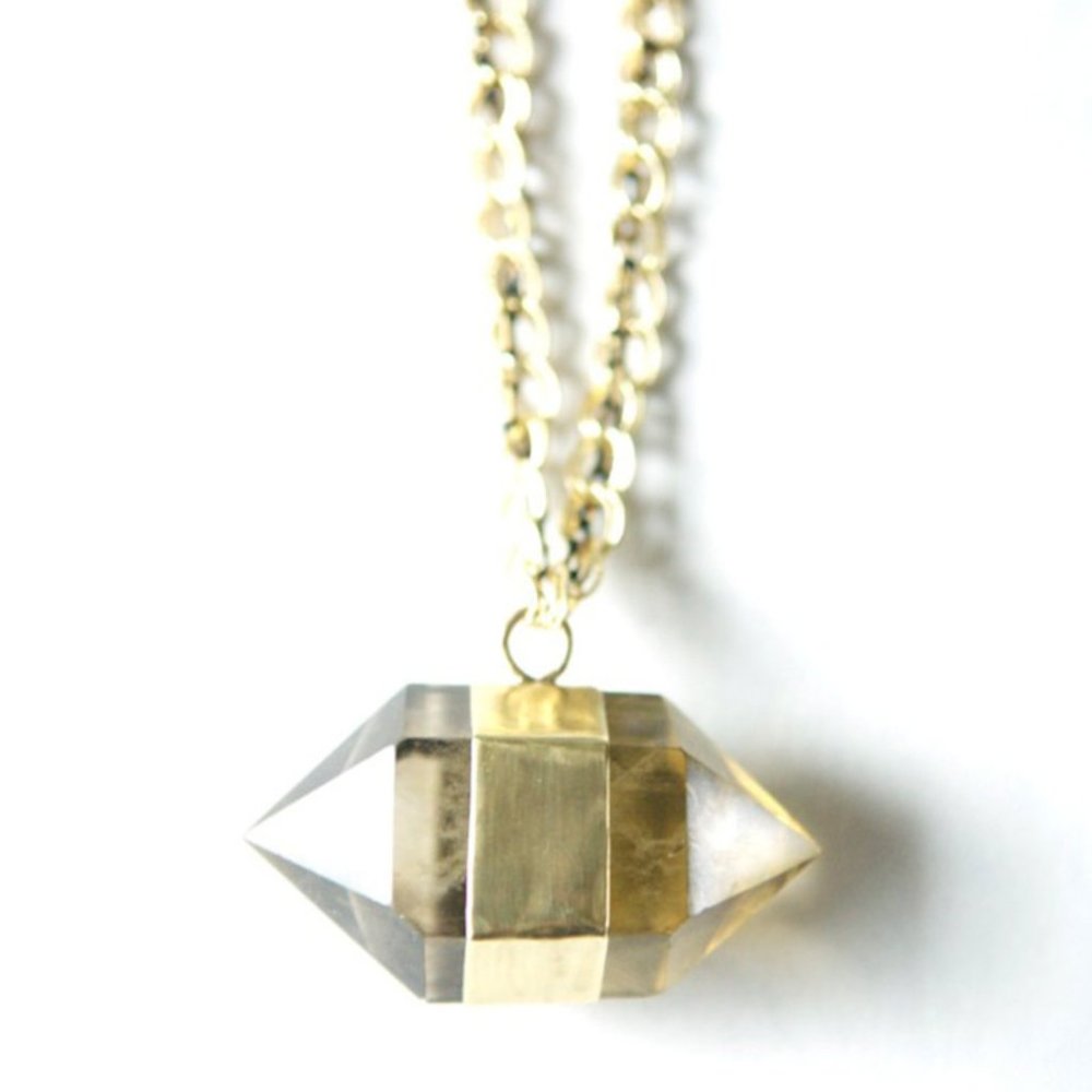 Smokey Quartz Cosmos Necklace - Flight of Fancy